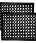 Non Slip Rubber Doormat 2 Pack Heavy Duty Anti Fatigue Drainage Floor Mats For Indoor Outdoor Use 24x36 Kitchen Restaurant Garage Ramp Pool Areas Durable Rubber Bar Drainage Mat