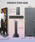 No Hassle Plug And Play 80 Inch Vertical Led Display features a control box and foldable design for easy transport.