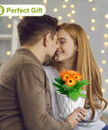 Couple smiling holding 4 Inch Small Plastic Nursery Pots Set Of Five With Drainage Holes And Saucers Water Ripples 3D Wave Design