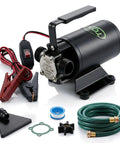 Portable 12V Water Transfer Pump 330 GPH Self Priming Electric Sump Pump With Suction Hose Attachment Workhorse components