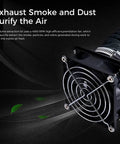 High Efficiency 4000 RPM Fume Extraction Kit For 3D Printer Enclosures with fan and telescopic hose