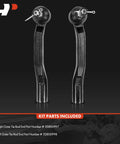 Front Outer Tie Rod End For Toyota Sienna 2011 2019 Replacement To Fix Loose Shaky Steering Fits Front Outer Left And Right Side Easy Install OEM Quality Suspension Steering Linkage, pair