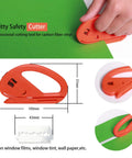 Pro Grade Wallpaper Smoothing Tool Kit 15 Piece Set With Craft Knife And 10 Replaceable Blades, red Snitty Safety Cutter in use