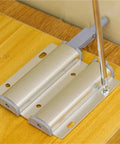 Magnetic Cabinet Door Latches Set 1 3 5 Pack Handle Free Touch Release Aluminum Alloy Buffers mounted on wood surface