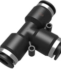 3/8 Inch Push To Connect Tee Air Line Fittings Kit With Quick Connect Pneumatic Fittings for Air Hose, durable