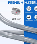 Six Foot Three Eighth Inch Inner Diameter Natural Gas Hose Replacement And Conversion Kit For Grills And Fire Pits features