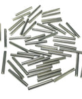 50 Pieces 3Mm By 25Mm Dowel Pins M3 Shelf Pegs Stainless Steel 304 scattered on white surface