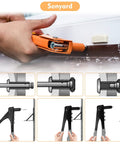 Using Aluminum Pop Rivets Kit With 525 Pcs Assorted Blind Rivets Set to join metal sheet, illustrations of rivet installation process.