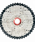 Bike Cassette 10 Speed Wide Range For Mountain And Road Bikes With 11-50T Nickel Plated High Strength Steel Freewheel