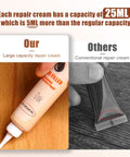 Hella Effective 41 Piece Wood Furniture Repair Kit And Laminate Floor Scratch Fix Set featuring 25ml wood filler and comparison with 20g cream.
