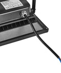 Detailed view of JUDYSSY Led Flood Lights 20W with adjustable metal bracket and power cord connection.