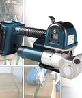 Badass Portable Electric Strapping Machine Workhorse For 11 To 19 Mm Pp Pet Straps Automatic Welding Tensioner handheld angle view