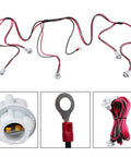W5W 194 LED Bulbs With Prewired Sockets Wiring Harness For Cab Marker Lights Plug And Play Universal Fit Pack Of 5 Heavy Duty 5 In 1 Harness With Sockets