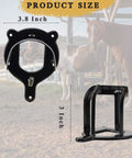 Heavy Duty Horse Bridle Rack With Bracket Hooks for Tack Room, metal halter hanger dimensions with horse background