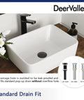Upgrade Your Powder Room With This Sleek White Ceramic Vessel Sink Measuring 16 By 12 Inches For A Modern Rectangle Basin Setup Featuring Slick Glossy Finish And Hella Durable Build.