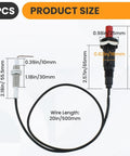 Push Button Piezo Igniter Kit For Propane Gas Fireplaces Ovens Heaters And Kitchens With Ceramic Electrodes, 2 Pack, size details