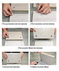 Steps to assemble with 90 Piece Do It Yourself Friendly Pro Grade Furniture Cam Lock Screws And Barrel Nuts Hardware Kit