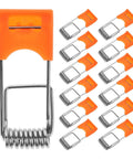 200 Pcs Orange Recessed Lighting Spring Clips For Panel Downlights And Ceiling Lights Rock Solid Snap Clamp Clips Heavy Duty