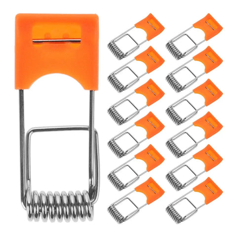 200 Pcs Orange Recessed Lighting Spring Clips For Panel Downlights And Ceiling Lights Rock Solid Snap Clamp Clips Heavy Duty