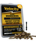 Legit Heavy Duty 2 Inch Wood Screws DIY Pack With 75 Number 8 Carbon Steel Fasteners Yellow Zinc Plated Anti Split Shanks And Countersunk Heads For Killer Woodworking Builds That Gonna Fly, with driver bit.