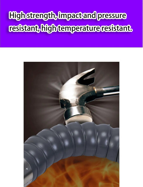 Hella Flexible Fume Extractor Arm With Two Meter Welding Smoke Hose And Precision Soldering Dust Collector showing heat resistant flexible tube.