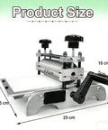 Must Have Engraving Print Making Machine With Manual Press, slab roller rig, dimensions shown, 31x17 cm panel for etching