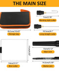 3 In 1 Foam Cutter Tool Set With Storage Bag, Includes 4.1 Inch Hot Knife Cutter Pen, 2.6 Inch Bendable Foam Cutter, 4.1 Inch Bow Wire Cutter, 32.8 Feet Replacement Wire, Marker Pen For Precise Styrofoam Shaping And Craft Projects.