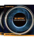 64-1/2 Inch Bi-Metal Bandsaw Blades For Non-Ferrous Metals, 1/2 Inch Wide, 24 TPI Raker Set, Pack Of 2