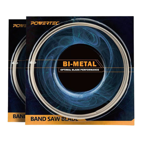 64-1/2 Inch Bi-Metal Bandsaw Blades For Non-Ferrous Metals, 1/2 Inch Wide, 24 TPI Raker Set, Pack Of 2