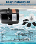 2 HP 240V Spa Blower Replacement For Air Supply Quiet Shock Absorbing Easy Installation For Pool Hot Tub And Spa Plumbing