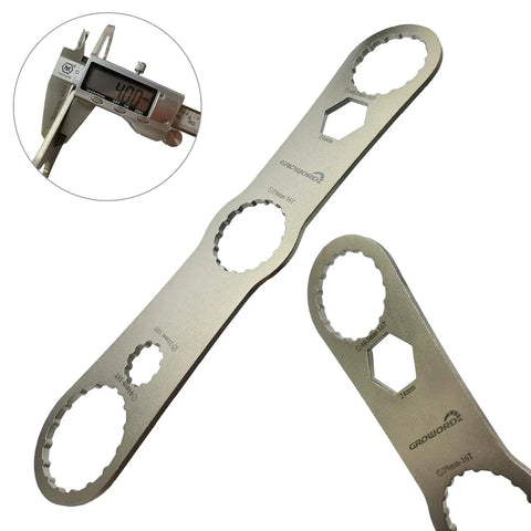 Multi Function Bottom Bracket Wrench Pro Grade Tool For 39 40 Point 5 44mm Outer Diameter 16 Notch Fits Shimano BB Series And SRAM GXP Bikes