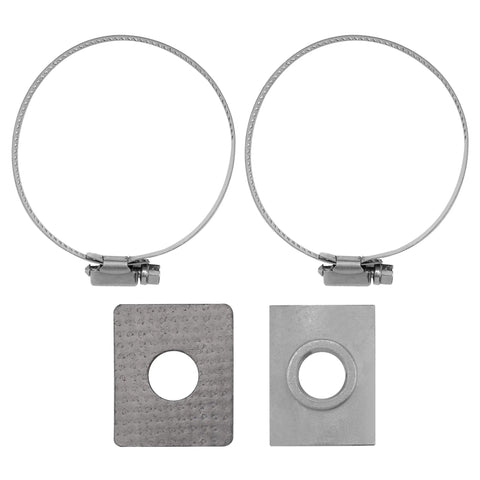 Oxygen Sensor Bung Kit With Heavy Duty Stainless Steel Band Clamp Weld On M18 X 1.5 Thread No Weld Installation Easy Drill Kit components
