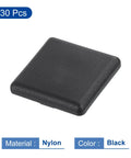 30 Pcs Nylon End Caps For 20x20mm T Slot Aluminum Profile 2020 European Standard Extrusion Plug For Trolleys, Fish Tanks, Storage Racks Black Durable, Easy Fit, Rust Resistant, Smooth Edges.