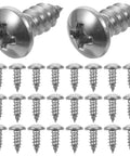 Stainless Steel Self Tapping Wood Screws Pan Head Set 100 Pieces Wear Resistant And High Strength For Furniture Assembly And DIY Projects