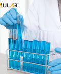 Scientist using Stainless Steel Test Tube Rack With Wire Construction, 24 Slots, Fits Tubes Up To 25mm Diameter, Autoclavable At 121C