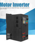 Three Phase VFD Inverter For 380 To 440V Input And 0 To 440V Output 2KW CNC Spindle Motor Speed Controller LK320 in black