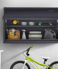 Wall Mounted Metal Storage Cabinet With 120 Lbs Per Shelf Load 20 Inch Tall Powder Coated Steel Garage Cabinet Adjustable Shelves Press To Close And Open Door Ideal For Office Garage Or Tool Organization