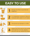 Usage instructions for Wetlook Paver Sealer And Joint Sand Stabilizer Kit for brick, concrete, and natural stone.