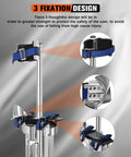 Close-up of 18 To 30 Inch Aluminum Drywall Stilts showing adjustable fixation design for stability and safety.