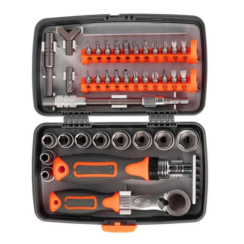 Heavy Duty Ratchet Screwdriver Kit With Magnetic Torx Bits For Quick Home Repair Jobs And TINY Hardware Tasks Perfect DIY Tool For Fastener Work, open case