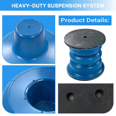 Heavy Duty Front Suspension Helper Springs For 2008 To 2021 Ford F-53 Chassis Upgrade shown in detailed close-up