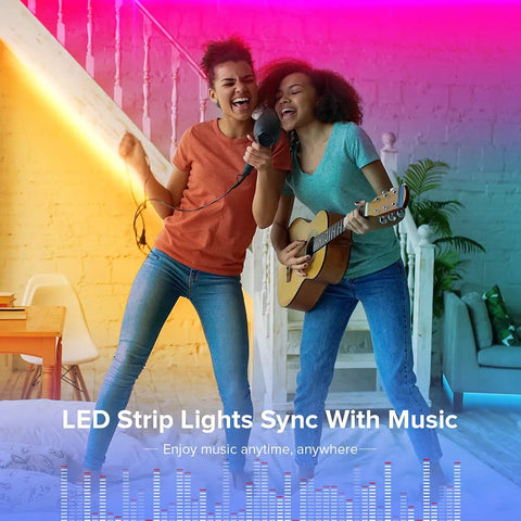 RGBW Bluetooth LED Strip Lights With App Control, 65.6ft Color Changing Tape Featuring RGB And Pure White 2700K-7000K, Vibe Lighting, Music Sync, IR Remote, 12V Power For Bedroom, Desk, Home Decor