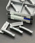 Pro Grade Carbide Turning Inserts 3Mm Grooving Tool Set For CNC Lathe, 10 Pack, DGN3003C IC908 on black surface