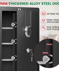 40mm alloy steel door of 5.5 Cubic Feet Biometric Fireproof Safe For Home With Keypad And Dual Alarms Beefy Waterproof Heavy Duty Safe Box