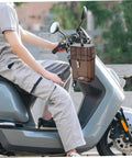 Rock Solid Waterproof Charger Cover For Electric Bike And Ebike Plug Protector Hood on scooter, brown, size 9.63x6.09x3.93in.