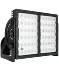 Badass Rectangular LED Industrial Flood Light With 60 High Output Diodes And Wide 60 Degree Beam Spread Built For Heavy Duty Outdoor Work Sites And 360 Degree Swivel Mount, side view showcasing aluminum housing.