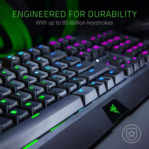 Sick Clicky Mechanical Gaming Keyboard With Programmable Keys And Custom RGB Lighting showcasing colorful backlit keys.