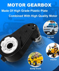 24V High Speed RS555 Gearbox For Kids Ride On Cars Upgrade Motor Drive 40000 RPM 12mm Shaft 35mm Diameter Dual Pack
