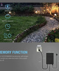 Low Voltage Transformer 300 Watt With Timer And Photo Eye Sensor For Outdoor Lighting Durable Weather Shield Metal Transformer
