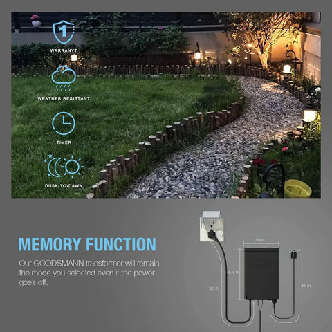 Low Voltage Transformer 300 Watt With Timer And Photo Eye Sensor For Outdoor Lighting Durable Weather Shield Metal Transformer